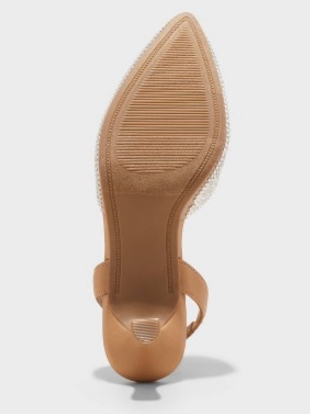 •A NEW DAY• “Isabel” Embellished Slingback Kitten Heels - Clear size 7.5 // NIB - Picture 3 of 16